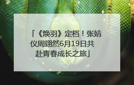 《焕羽》定档！张婧仪周翊然6月19日共赴青春成长之旅