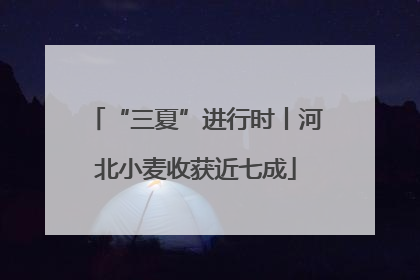 “三夏”进行时丨河北小麦收获近七成
