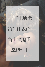 “土地托管”让农户当上“甩手掌柜”