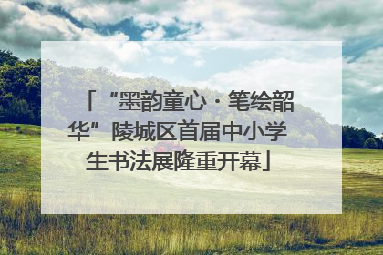 “墨韵童心・笔绘韶华”陵城区首届中小学生书法展隆重开幕