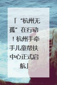“杭州无孤”在行动！杭州手牵手儿童帮扶中心正式启航