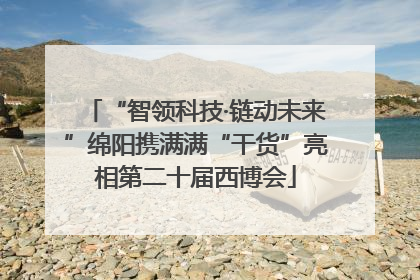 “智领科技·链动未来”绵阳携满满“干货”亮相第二十届西博会