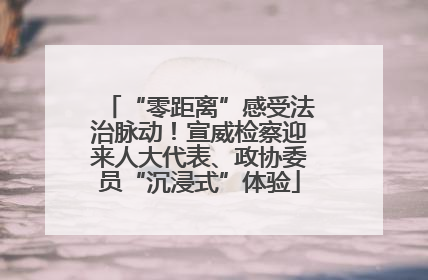 “零距离”感受法治脉动！宣威检察迎来人大代表、政协委员“沉浸式”体验
