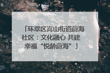 环翠区嵩山街道蔚海社区：文化融心 共建幸福“悦龄蔚海”