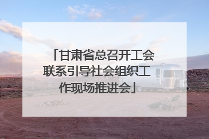 甘肃省总召开工会联系引导社会组织工作现场推进会