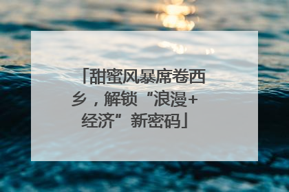甜蜜风暴席卷西乡，解锁“浪漫+经济”新密码