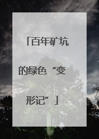 百年矿坑的绿色“变形记”