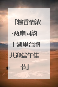 粽香情浓·两岸同韵丨湖里台胞共迎端午佳节