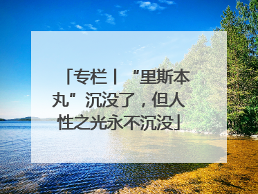 专栏丨“里斯本丸”沉没了，但人性之光永不沉没