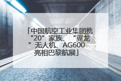 中国航空工业集团携“20”家族、“翼龙”无人机、AG600亮相巴黎航展