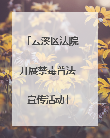 云溪区法院开展禁毒普法宣传活动