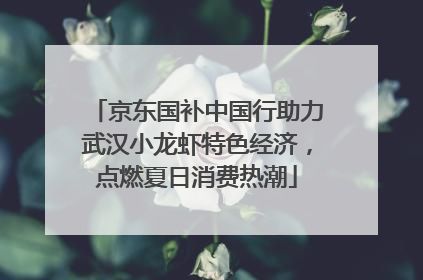 京东国补中国行助力武汉小龙虾特色经济，点燃夏日消费热潮
