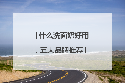 什么洗面奶好用，五大品牌推荐