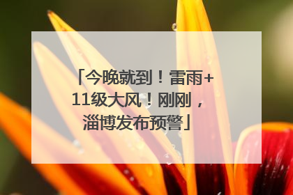 今晚就到！雷雨+11级大风！刚刚，淄博发布预警