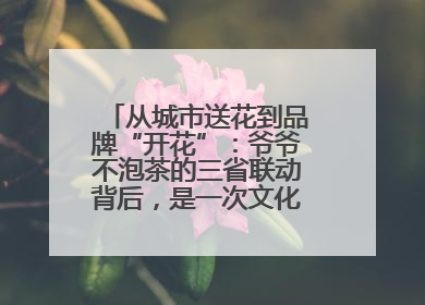 从城市送花到品牌“开花”：爷爷不泡茶的三省联动背后，是一次文化共振式扩张