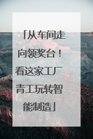 从车间走向领奖台！看这家工厂青工玩转智能制造