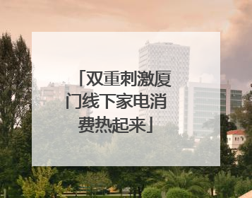 双重刺激厦门线下家电消费热起来