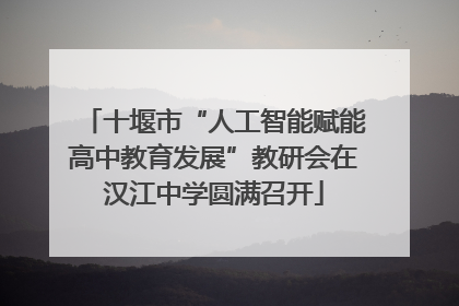 十堰市“人工智能赋能高中教育发展”教研会在汉江中学圆满召开