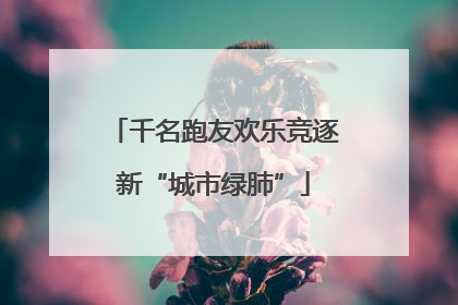 千名跑友欢乐竞逐新“城市绿肺”