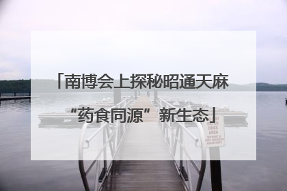 南博会上探秘昭通天麻“药食同源”新生态