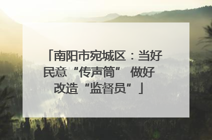 南阳市宛城区：当好民意“传声筒” 做好改造“监督员”