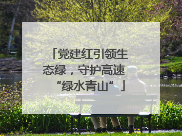 党建红引领生态绿，守护高速“绿水青山”
