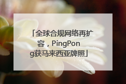 全球合规网络再扩容，PingPong获马来西亚牌照