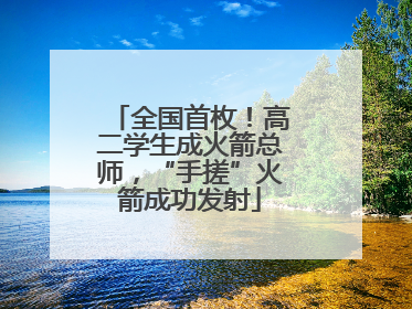 全国首枚！高二学生成火箭总师，“手搓”火箭成功发射