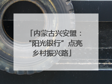 内蒙古兴安盟：“阳光银行”点亮乡村振兴路