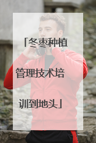 冬枣种植管理技术培训到地头