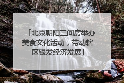 北京朝阳三间房举办美食文化活动，带动辖区银发经济发展