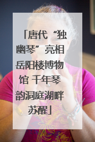 唐代“独幽琴”亮相岳阳楼博物馆 千年琴韵洞庭湖畔苏醒