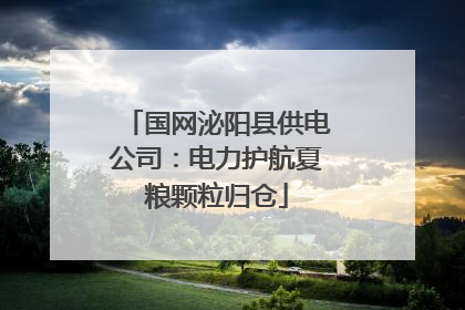 国网泌阳县供电公司：电力护航夏粮颗粒归仓