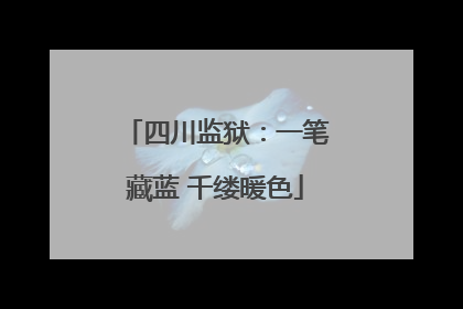 四川监狱：一笔藏蓝 千缕暖色