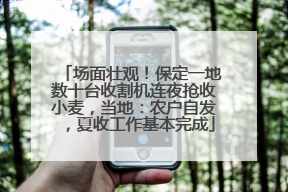 场面壮观！保定一地数十台收割机连夜抢收小麦，当地：农户自发，夏收工作基本完成