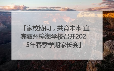 家校协同，共育未来 宜宾叙州樟海学校召开2025年春季学期家长会