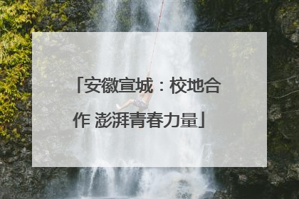 安徽宣城：校地合作 澎湃青春力量