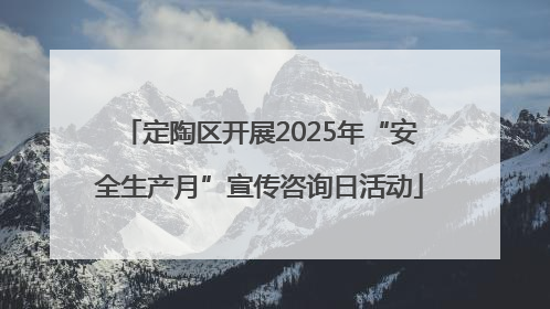 定陶区开展2025年“安全生产月”宣传咨询日活动