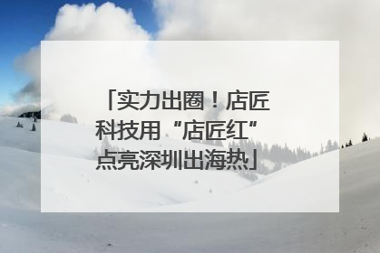 实力出圈！店匠科技用“店匠红”点亮深圳出海热