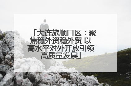 大连旅顺口区：聚焦稳外资稳外贸 以高水平对外开放引领高质量发展