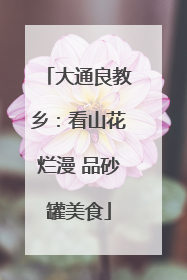 大通良教乡：看山花烂漫 品砂罐美食