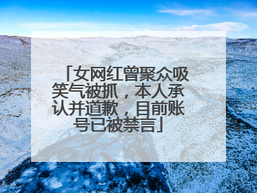 女网红曾聚众吸笑气被抓，本人承认并道歉，目前账号已被禁言