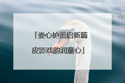 娄心护蕾启新篇 皮影戏韵润童心