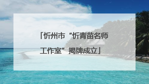 忻州市“忻青苗名师工作室”揭牌成立