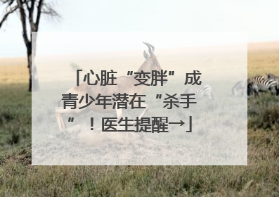 心脏“变胖”成青少年潜在“杀手”！医生提醒→