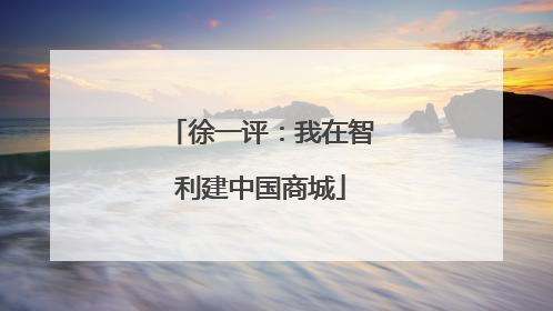 徐一评：我在智利建中国商城