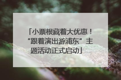 小票根藏着大优惠！“跟着演出游浦东”主题活动正式启动