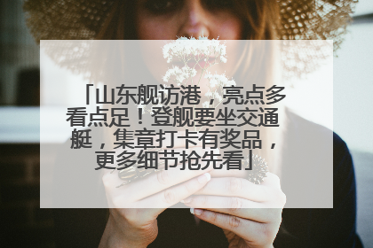 山东舰访港，亮点多看点足！登舰要坐交通艇，集章打卡有奖品，更多细节抢先看