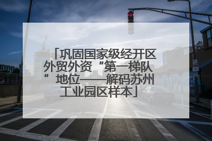 巩固国家级经开区外贸外资“第一梯队”地位——解码苏州工业园区样本