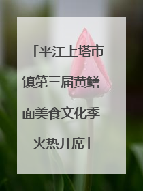 平江上塔市镇第三届黄鳝面美食文化季火热开席